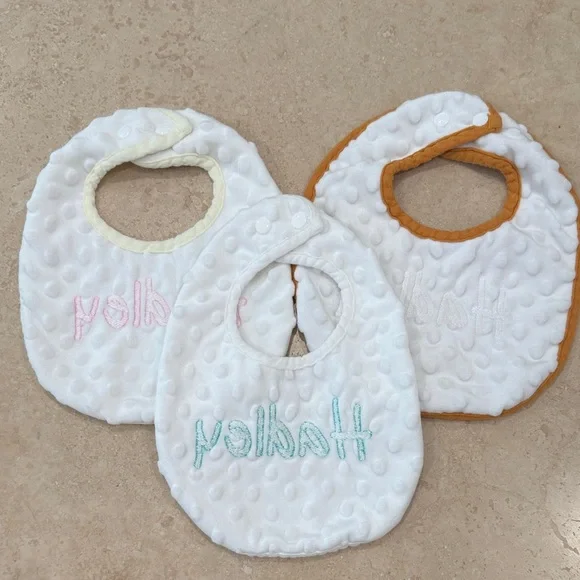 Personalized Baby Bib Set - Hadley - Picture 2 of 2
